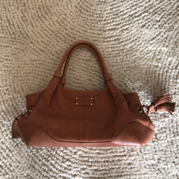 Cognac leather Kate Spade bag - Picture 1 of 3